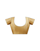 Beige Silk Printed Woven Saree