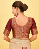 Beige Silk Woven Patola Saree