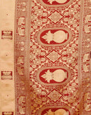 Beige Silk Woven Patola Saree