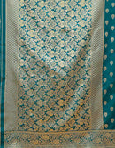 Rama Blue Silk Woven Banarasi Saree