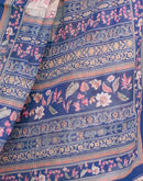 Light Beige Linen Printed Saree