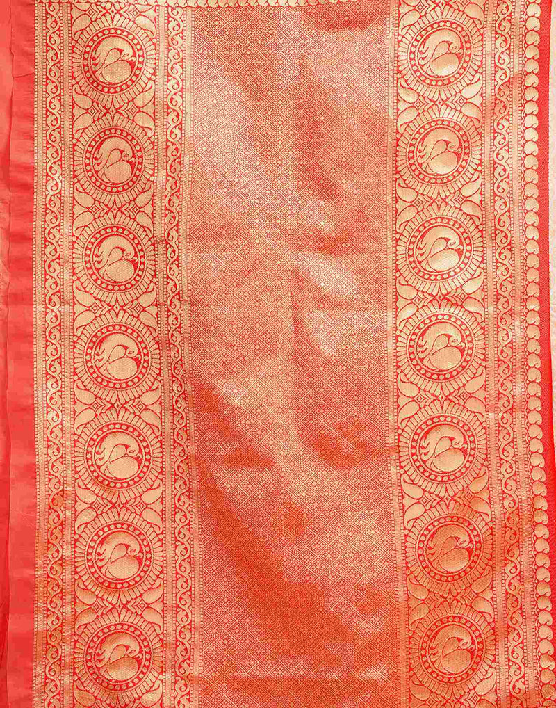 Beige Silk Woven Kanjivaram Saree