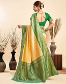 Beige Silk Woven Kanjivaram Saree