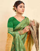 Beige Silk Woven Kanjivaram Saree