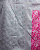 Magenta Silk Woven Banarasi Saree