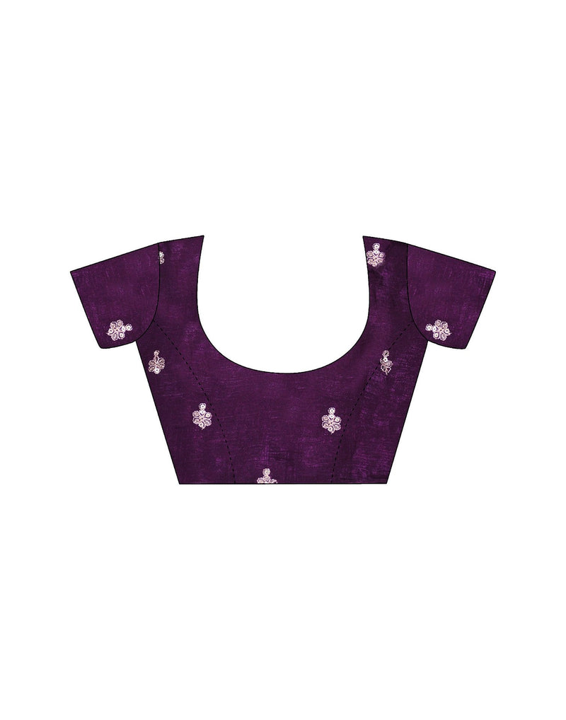 Wine Shimmer Chiffon Sequence Embroidery Saree