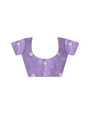 Lavender Tissue Silk Sequence Embroidery Saree