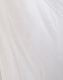 White Georgette Lace Saree