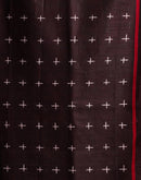 Black Cotton Printed Saree