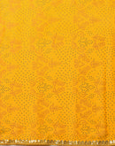 Yellow Georgette Printed Bandhani Saree