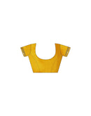 Yellow Georgette Printed Bandhani Saree