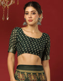 Rani Pink Georgette Printed Bandhani Saree