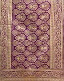 Wine Silk Woven Banarasi Saree