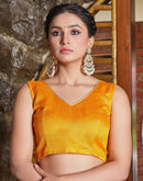 Yellow Chiffon Printed Bandhani Saree