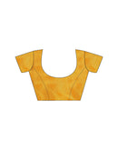 Yellow Chiffon Printed Bandhani Saree