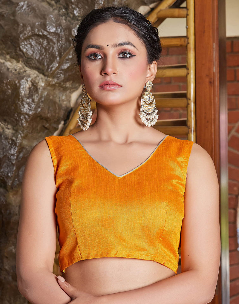 Yellow Chiffon Printed Bandhani Saree