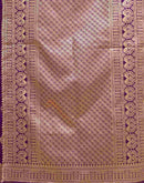 Wine Silk Woven Banarasi Saree