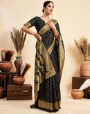 Black Silk Woven Banarasi Saree