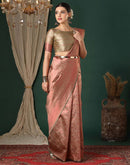 Red Silk Woven Banarasi Saree