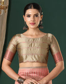 Red Silk Woven Banarasi Saree