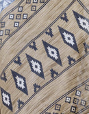 Grey Cotton Blend Printed Saree