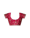 Rani Pink Shimmer Sequence Lace Saree
