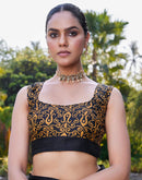 Yellow Cotton Printed Saree