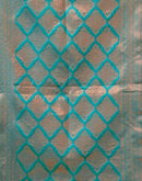 Teal Green Silk Woven Banarasi Saree