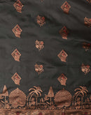 Black Silk Woven Banarasi Saree
