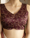 Beige Tussar Silk Printed Saree