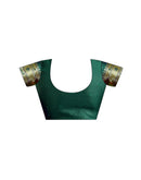 Dark Green Silk Woven Paithani Saree