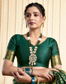Dark Green Silk Woven Paithani Saree