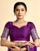 Dark Wine Silk Woven Paithani Saree