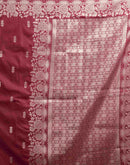 Magenta Silk Woven Banarasi Saree