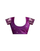 Purple Silk Woven Banarasi Saree