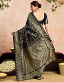 Black Silk Woven Banarasi Saree