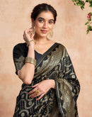 Black Silk Woven Banarasi Saree