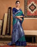 Green Silk Woven Kanjivaram Saree