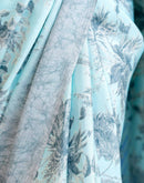 Grey Silk  Printed Saree