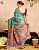 Green Silk Woven Patola Saree