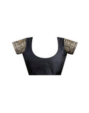 Black Silk Woven Banarasi Saree