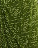 Green Georgette Printed Bandhani Saree