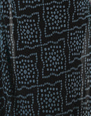 Black Georgette Printed Bandhani Saree