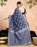Blue Silk Woven Saree