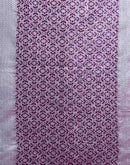 Purple Silk Woven Saree