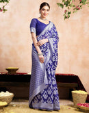 Blue Silk Woven Saree