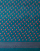 Blue Silk Printed Saree