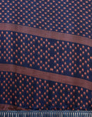 Blue Silk Printed Saree