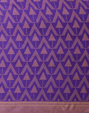 Purple Silk Printed Saree