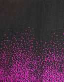 Black Cotton Blend Printed Saree